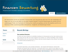 Tablet Screenshot of finanzen-bewertung.de